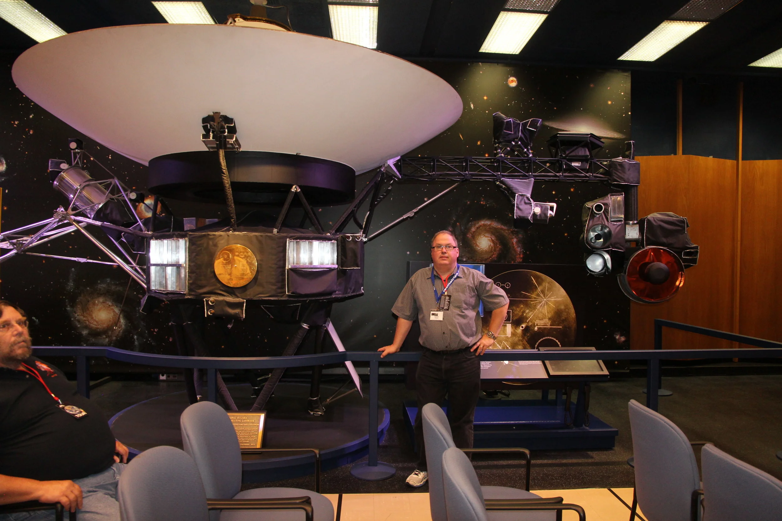 Randy Attwood with Voyager at JPL in California