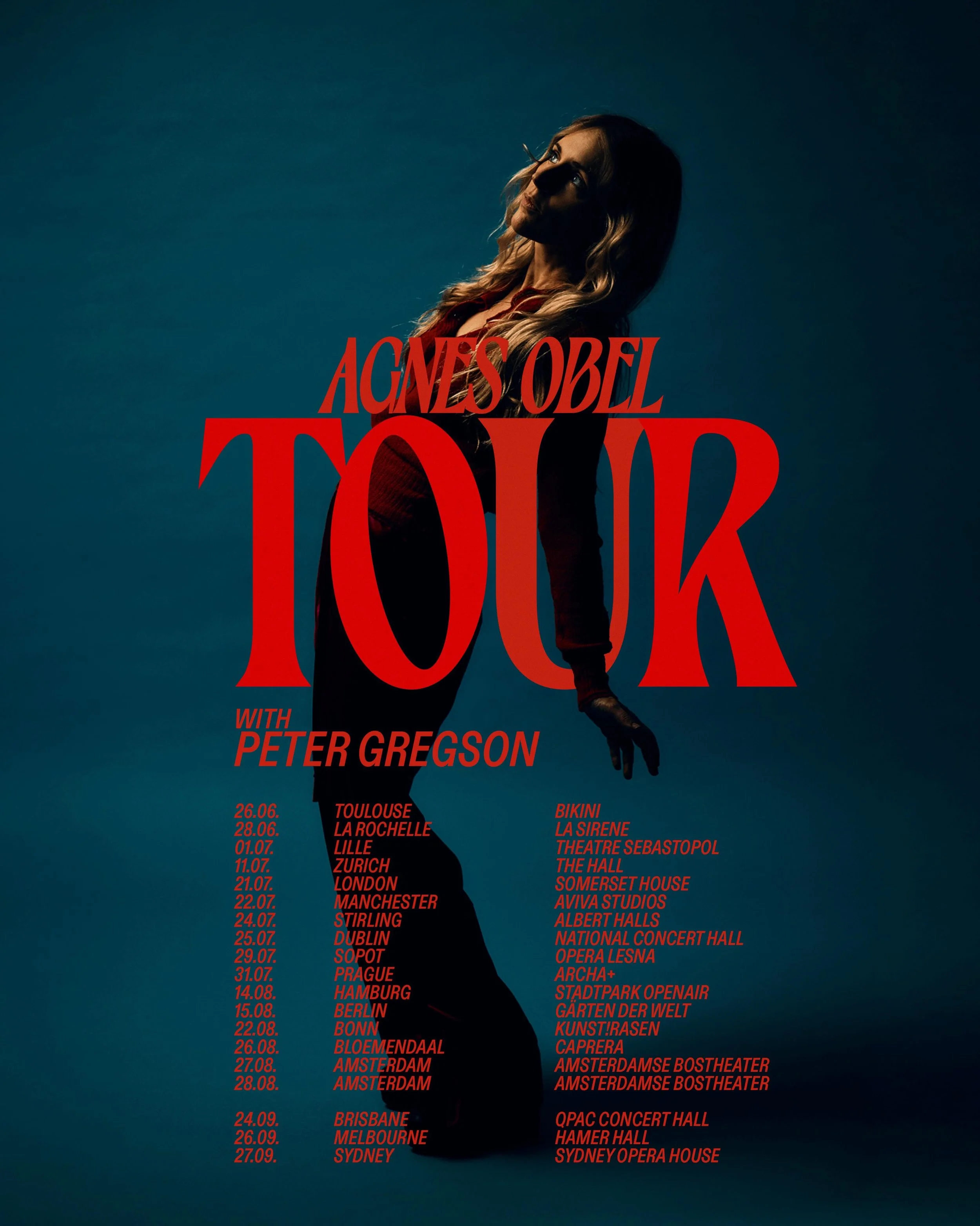 Excited to be back out on tour with the best in the biz @agnesobel this summer - hope to see you there!