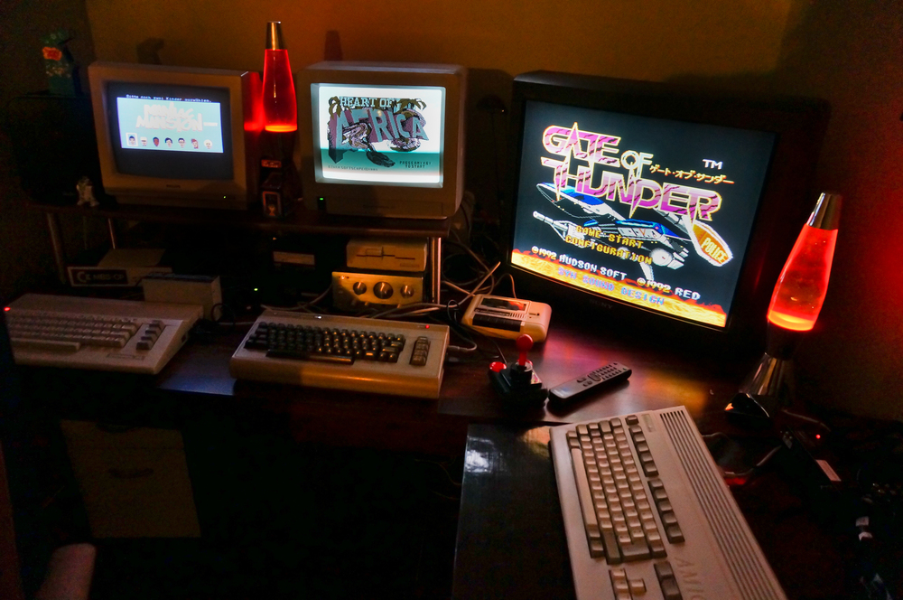 old C64 & Amiga Setup
