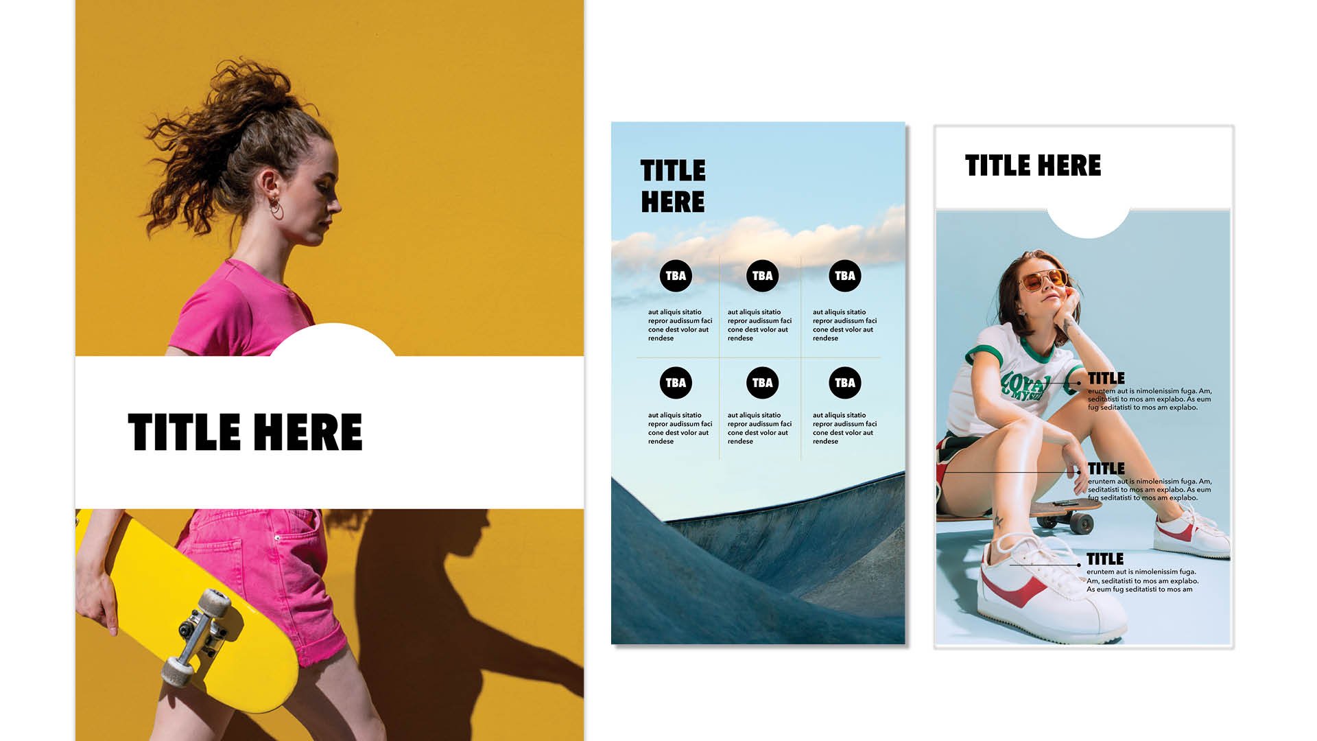 Sports & Fashion presentation template