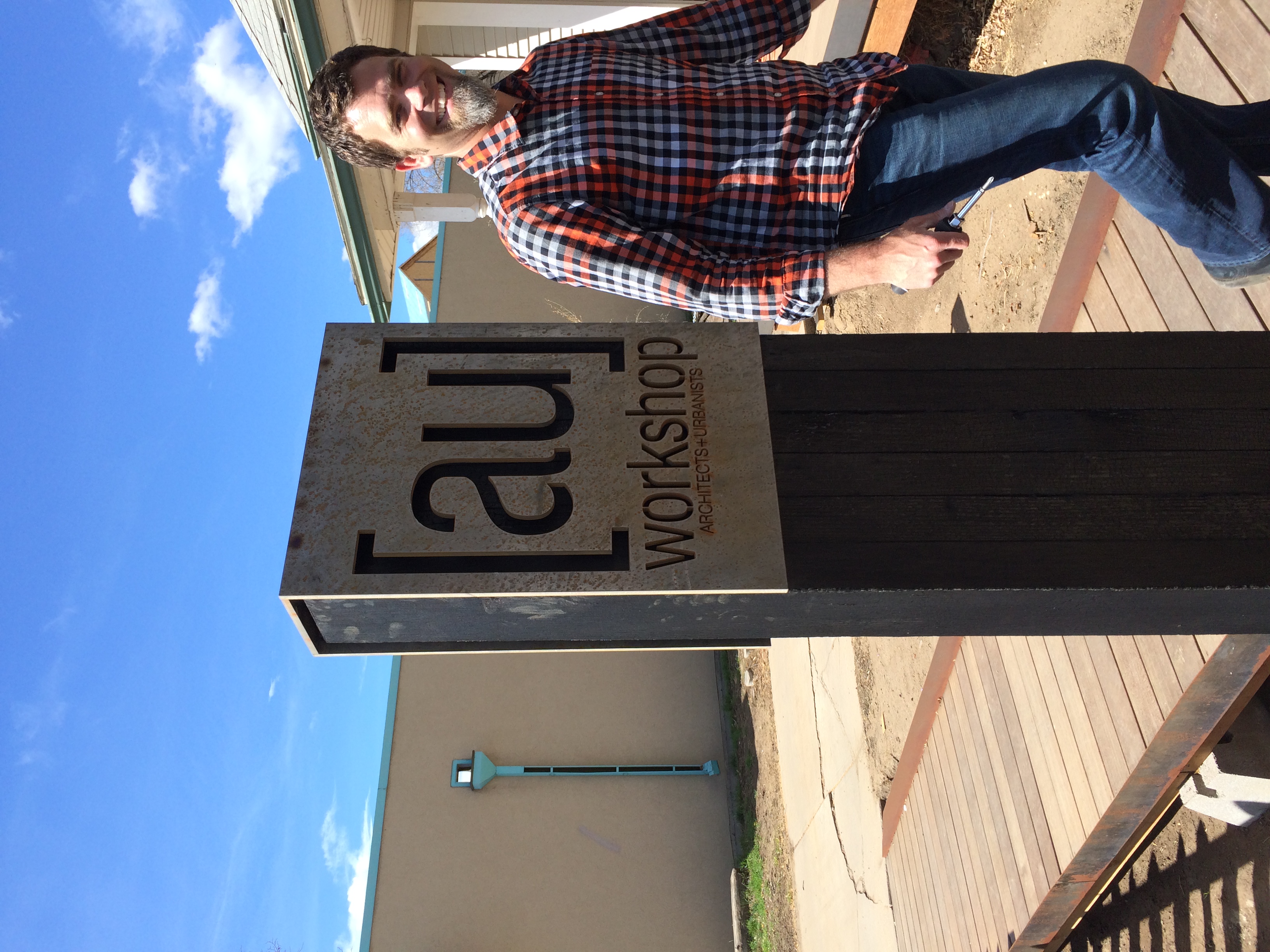  Jason admiring the handiwork.&nbsp; 