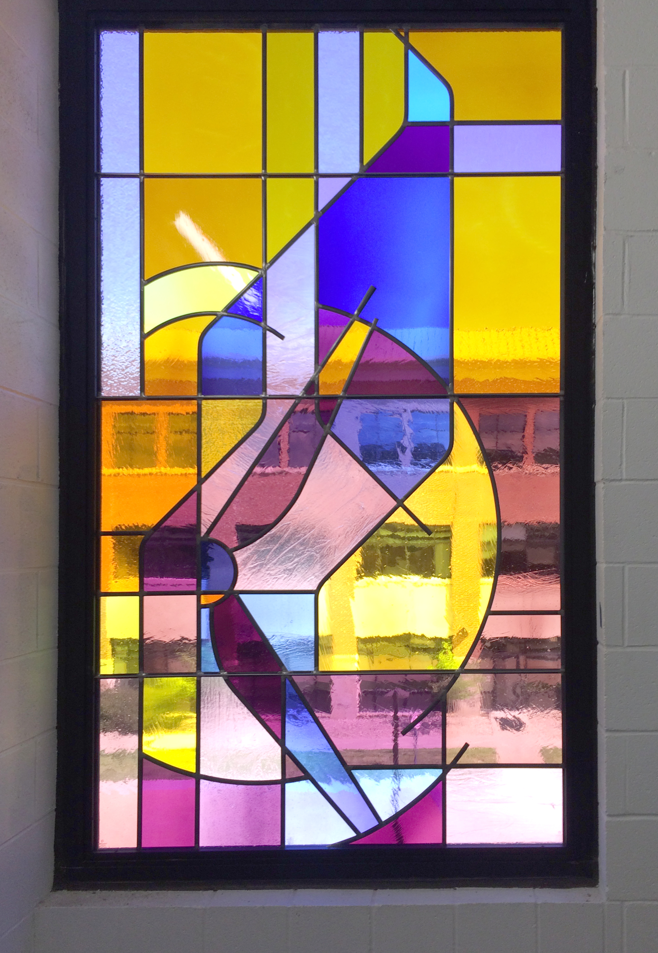  Stained glass in the stairwells by Creative Stained Glass Studio. 