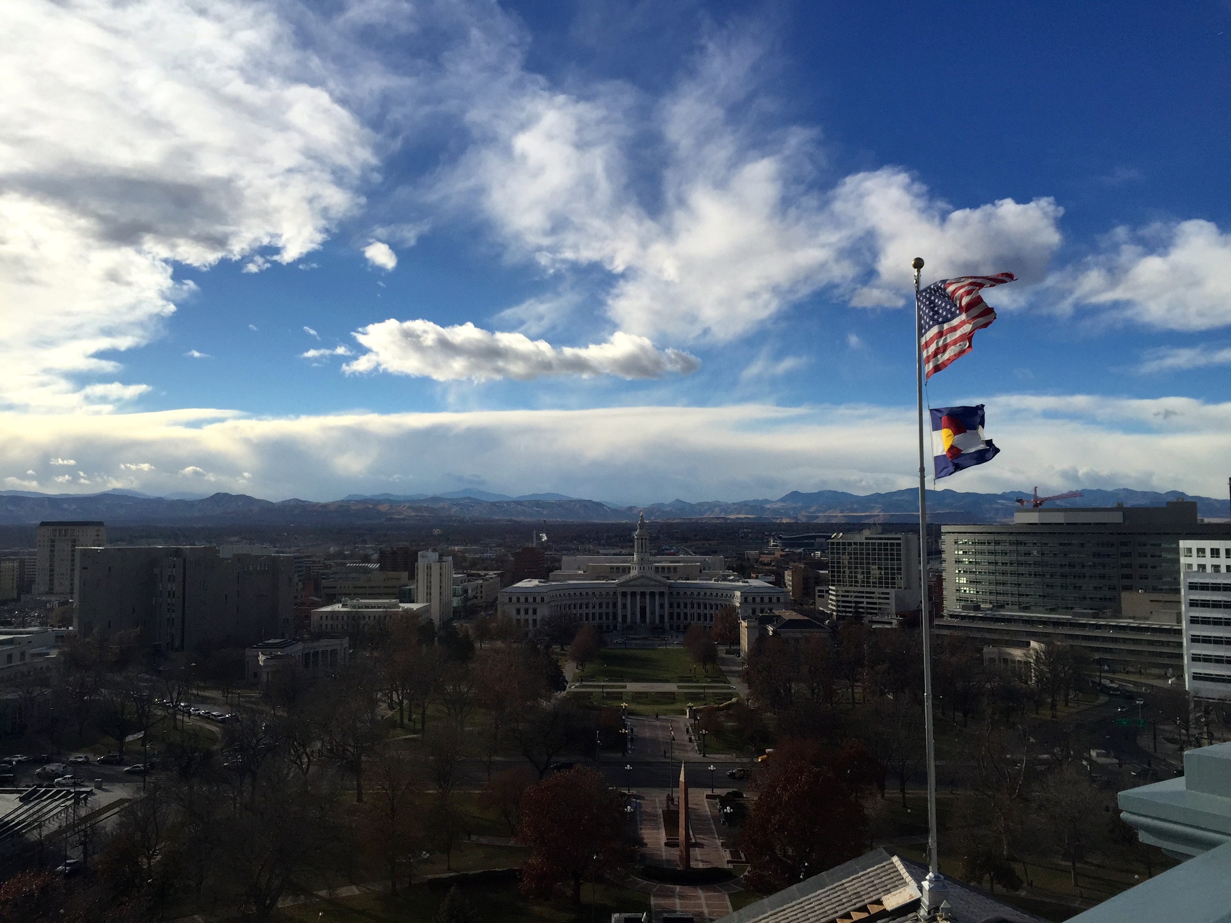 The western view from the observation deck of the dome