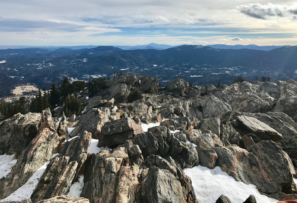  Pikes Peak on the southern horizon. 