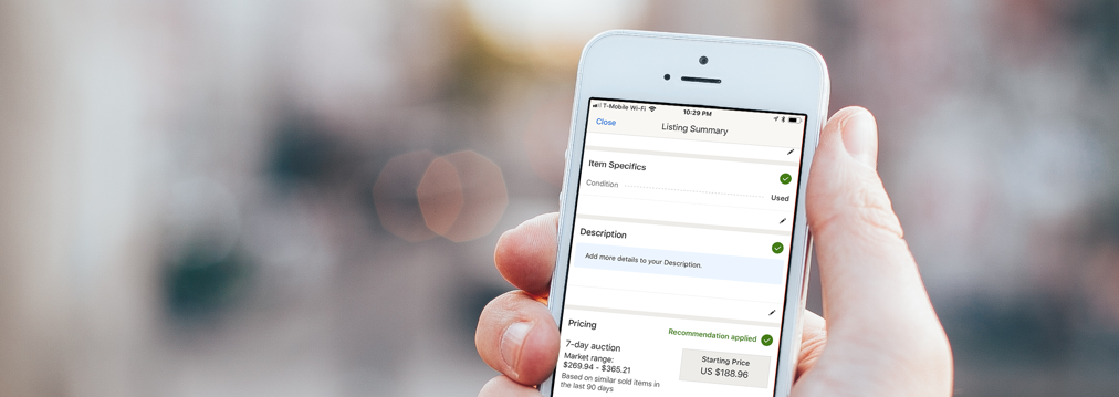 Selling Redesign - Creating the future of successful selling on eBay. View case study