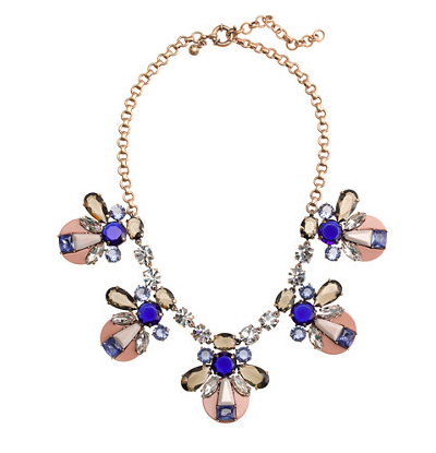 If you know me, you know how I feel about a statement necklace and this one is a stunner. Sold!