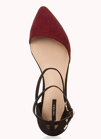 Sleek Asymmetrical D'Orsay Flats , Forever XXI $22.80