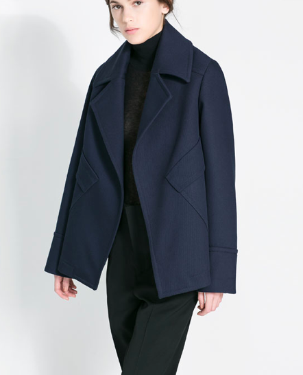 Zara Studio Jacket with Pockets available here