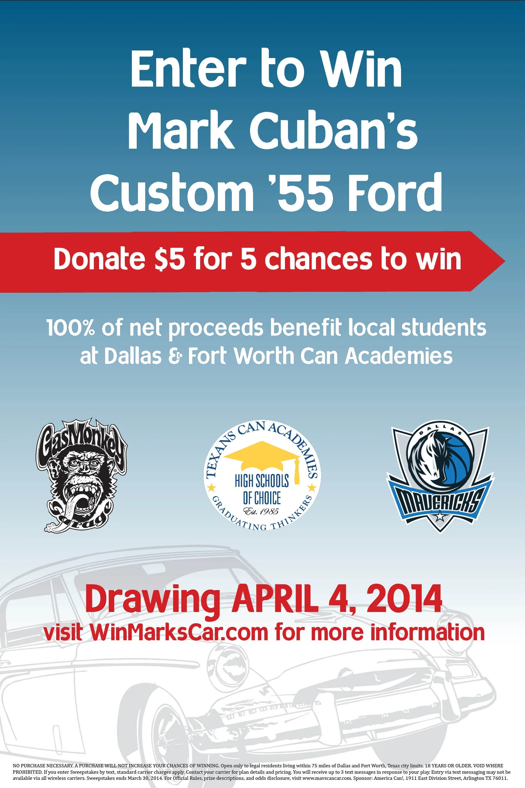 Poster used during contest for promotion and rules.