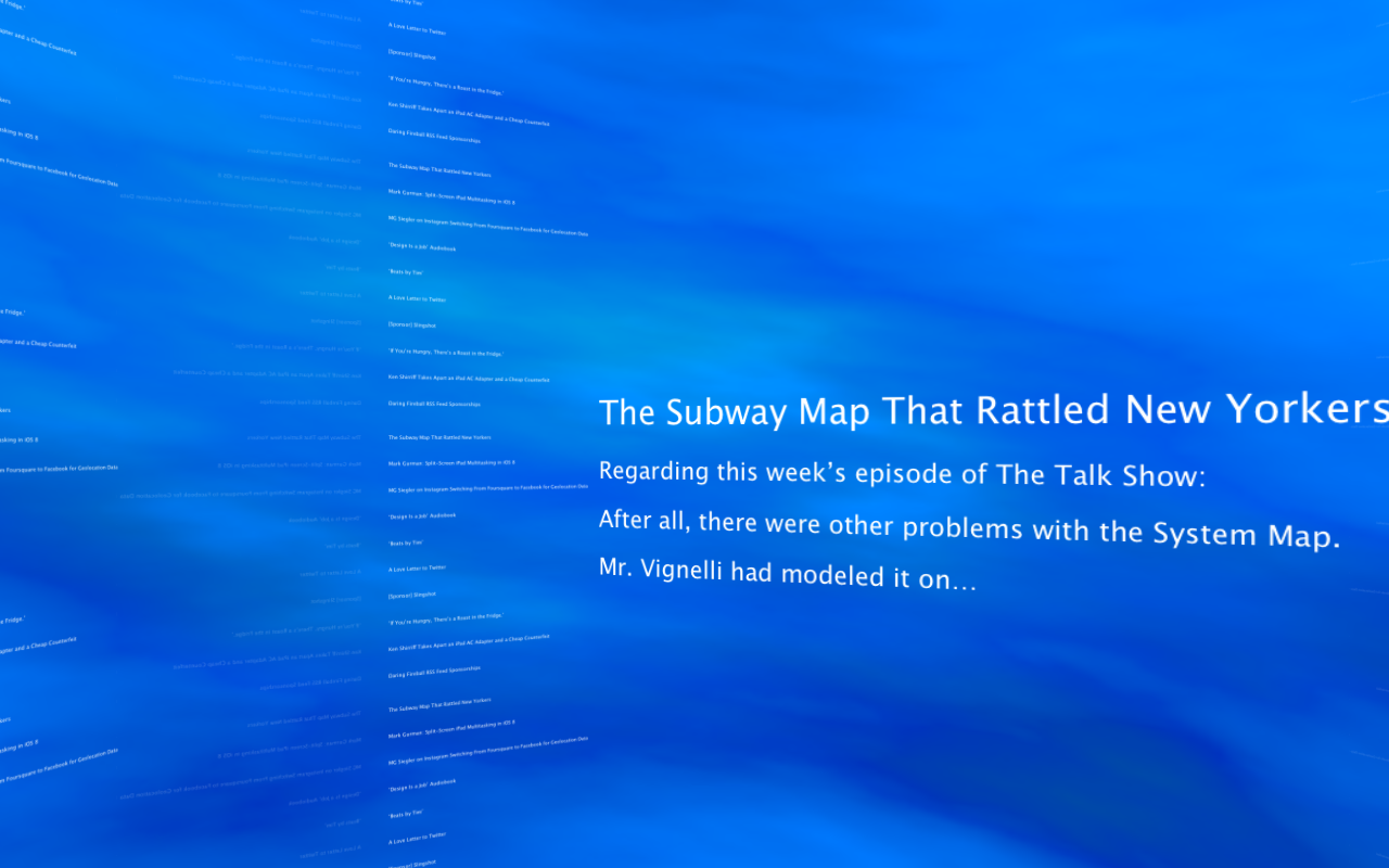 If this screensaver pulled images, I'd use it for xkcd or something.