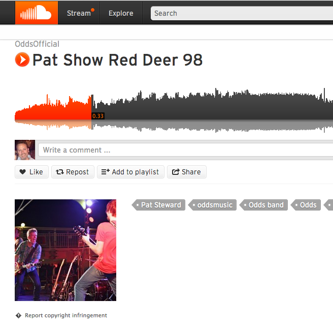 Link: https://soundcloud.com/oddsofficial/pat-show-red-deer-98