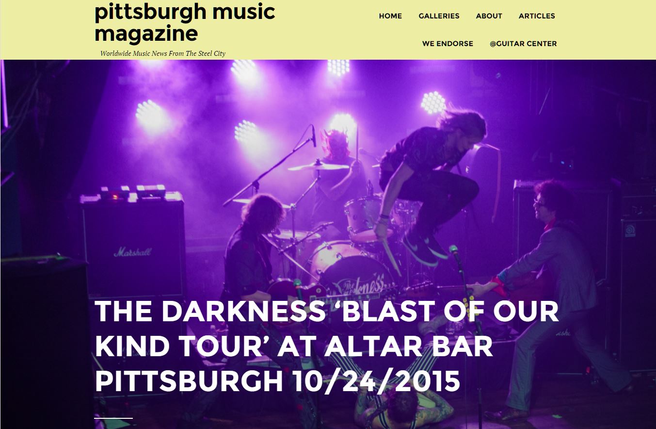 Concert review and photographs set 1 from The Darkness @ The Altar Bar ( Pittsburgh Music Magazine )