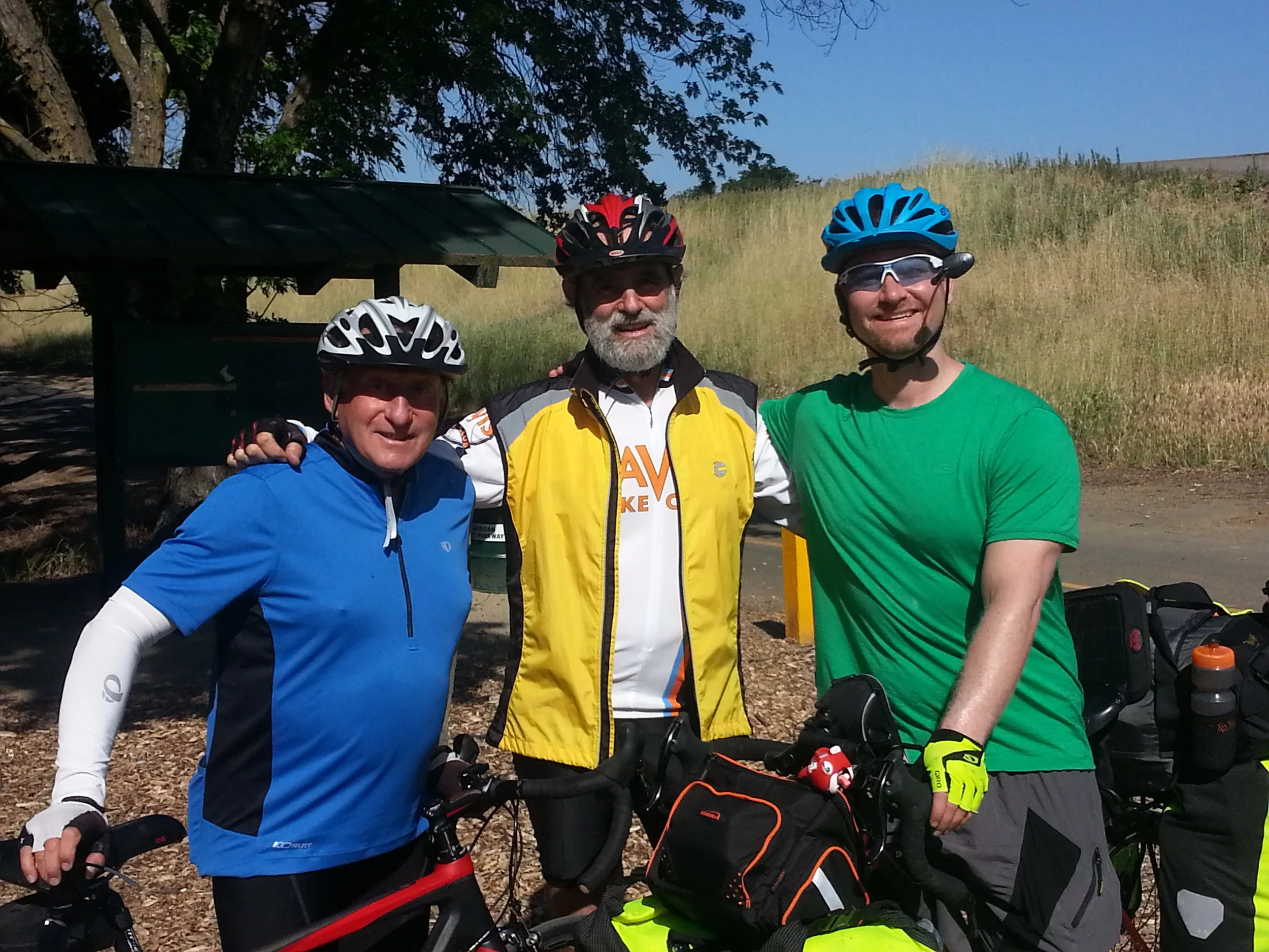 My new friends Bill and Stu from the Davis Bike Club