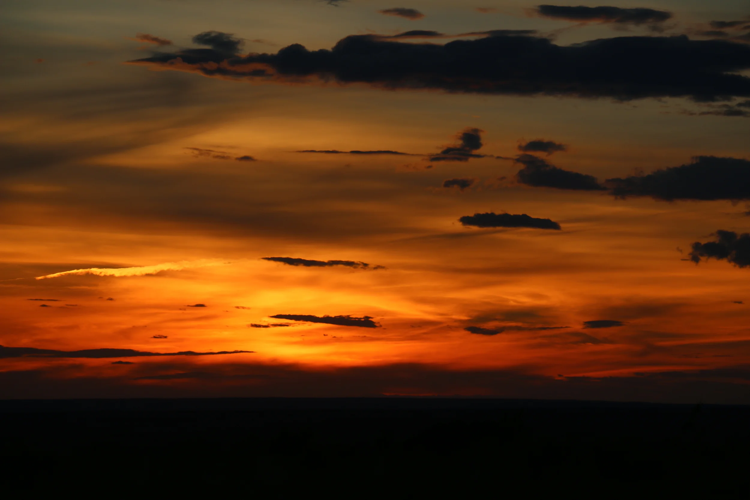 Sunset from my campsite in Dove Creek.