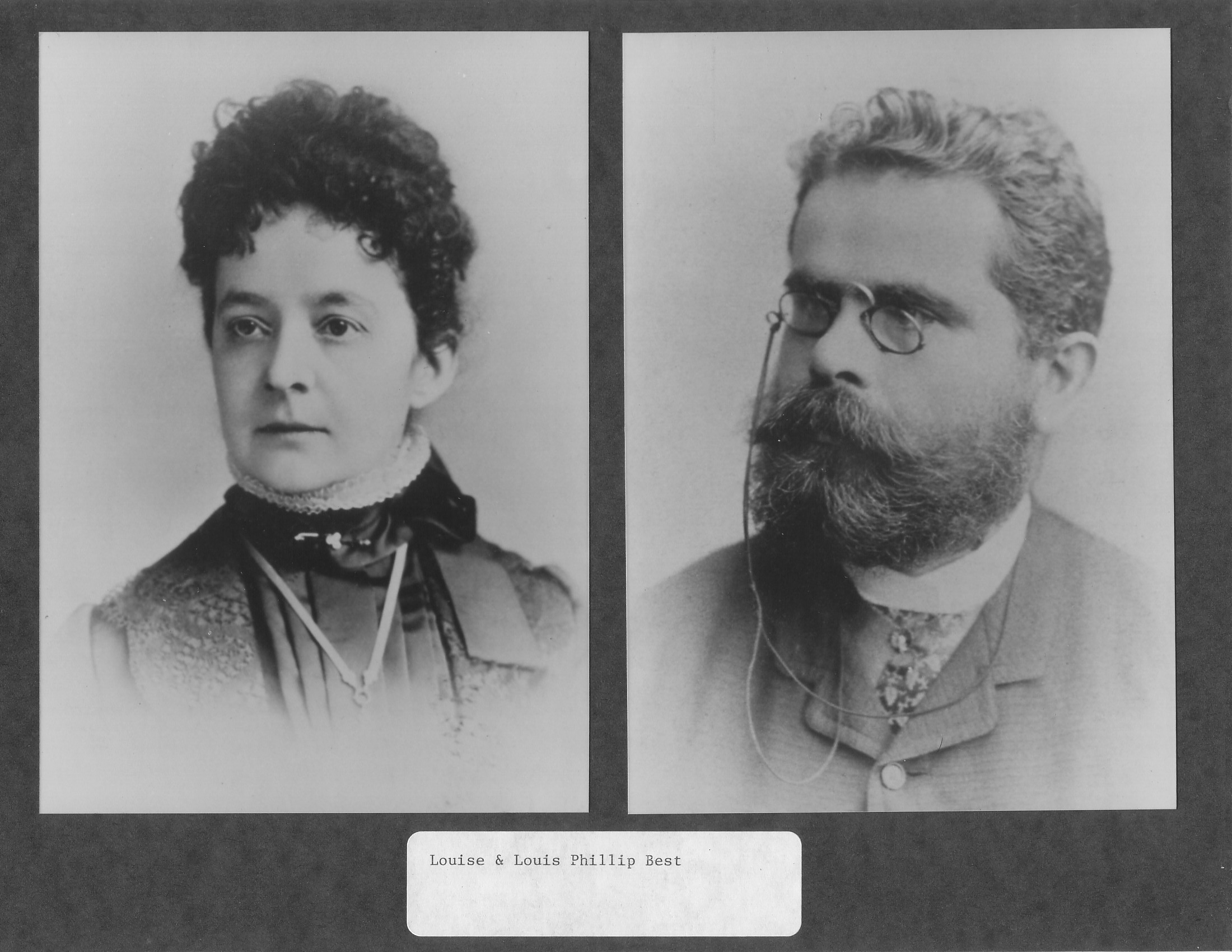 Louise (First Wife) and Louis P. Best