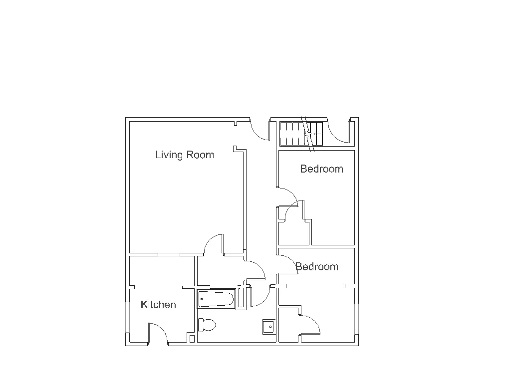 Apartment 9 - Created in 1951 when the garage was converted to apartment space.