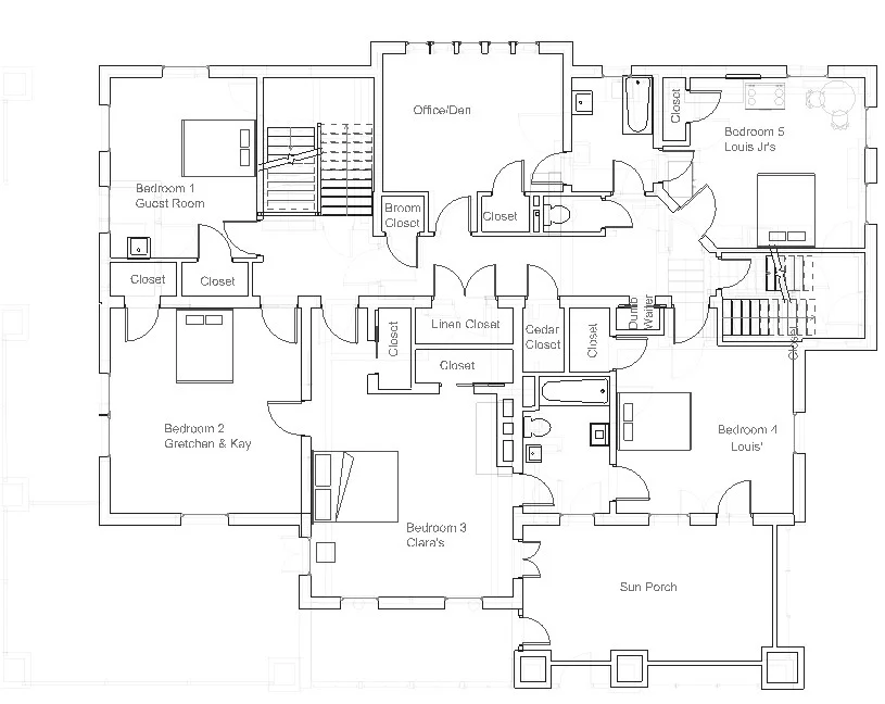 Best Residence, Original Configuration, Second Floor