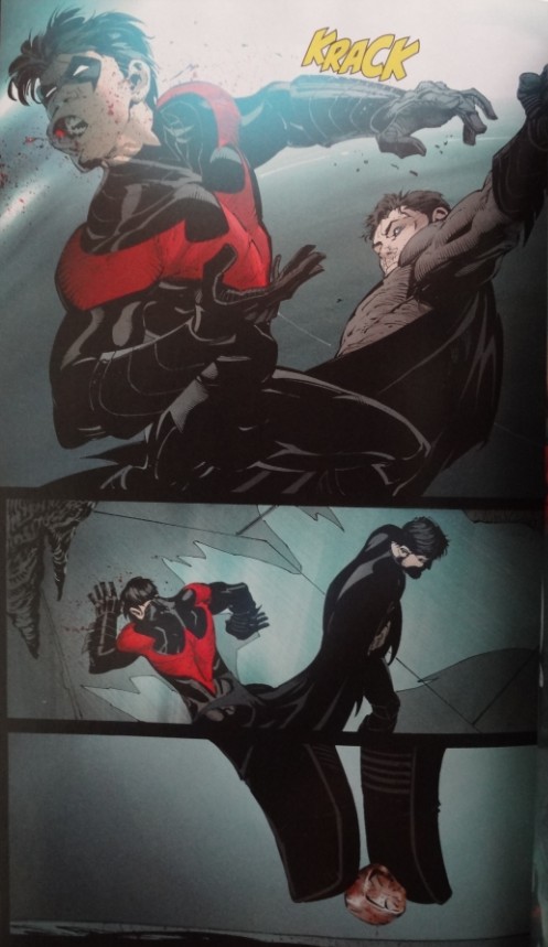 Batman slaps Nightwing