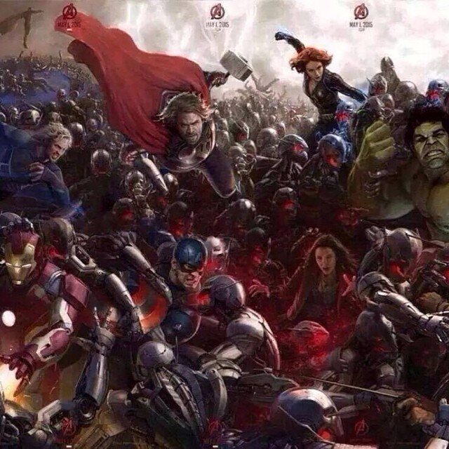 Amazing! #avengers #thor #captain America #black widow #hawkeye #hulk #iron man #Ultron #vision #quicksilver #scarlet witch