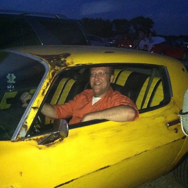 That's right.  I'm driving #Bumblebee! #transformers4