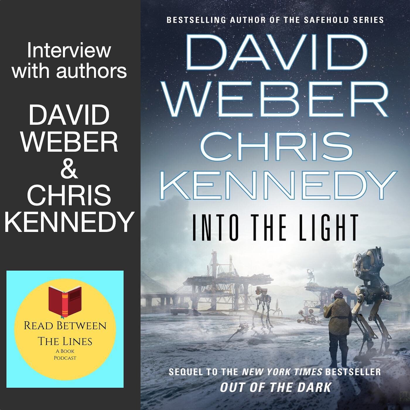 New interview out now with authors David Weber and Chris Kennedy! I had an amazing time talking with them all about their book Into The Light, science fiction, and much more! Click the link in the bio to listen to the episode now. 🎤
.
.
.
#interview