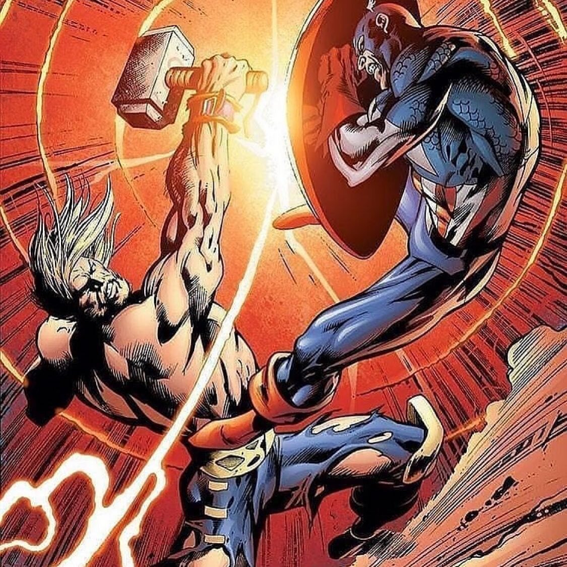 Repost from @comicslovers_
&bull;
Does Cap have any shot against Thor?
.
follow me 

Dm for credit
.
Share with your friends 👥
comment 💬
.
.
. 
. 
. 
. 
. 
Credit🏆
For credit or removal please dm

. 
. 
. 
. 
. 
 #marvelavengers #thor #captainamer