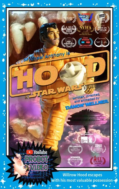 Indie stop-motion sci-fi short featuring Star Wars character Willrow Hood