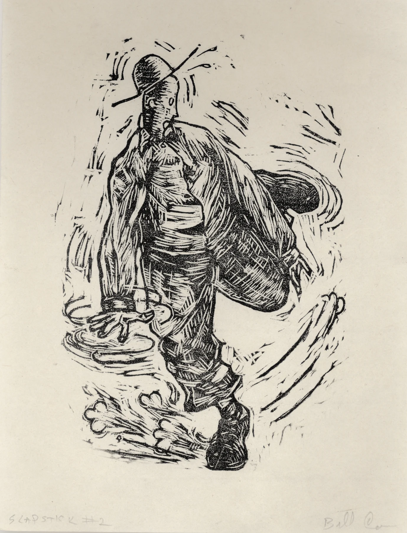 Bill Cass Slapstick Series #1, 2 & 3 Woodcuts