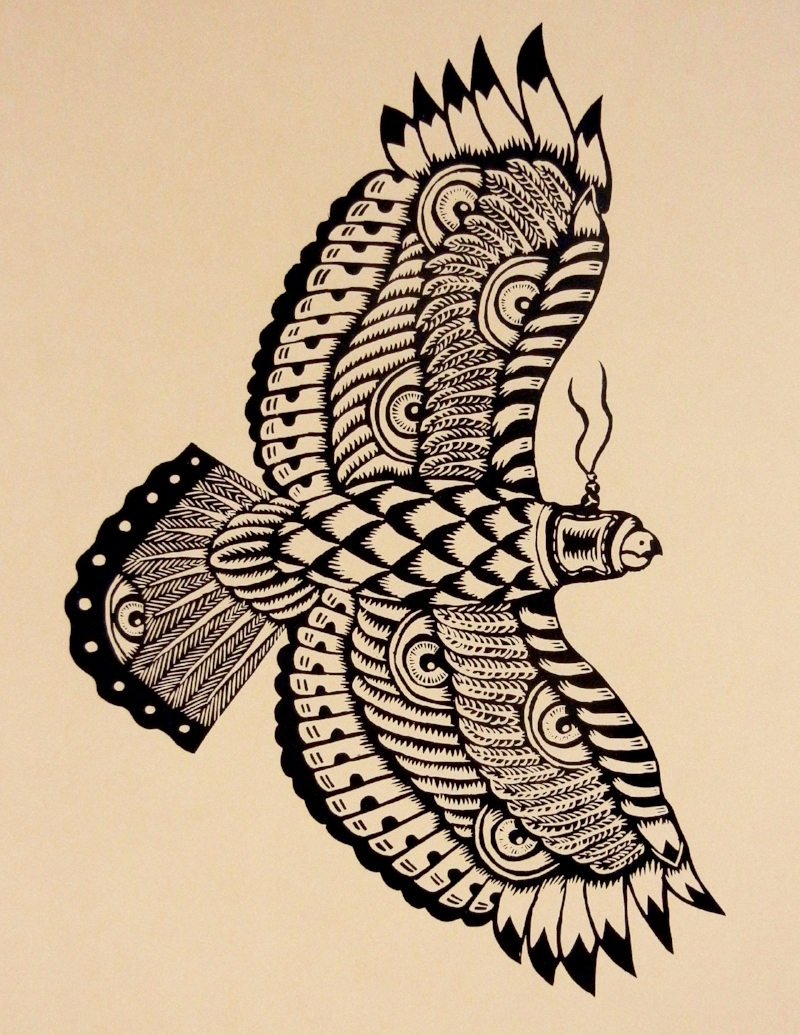 Jake Cassevoy Untitled Woodblock Print, 2016