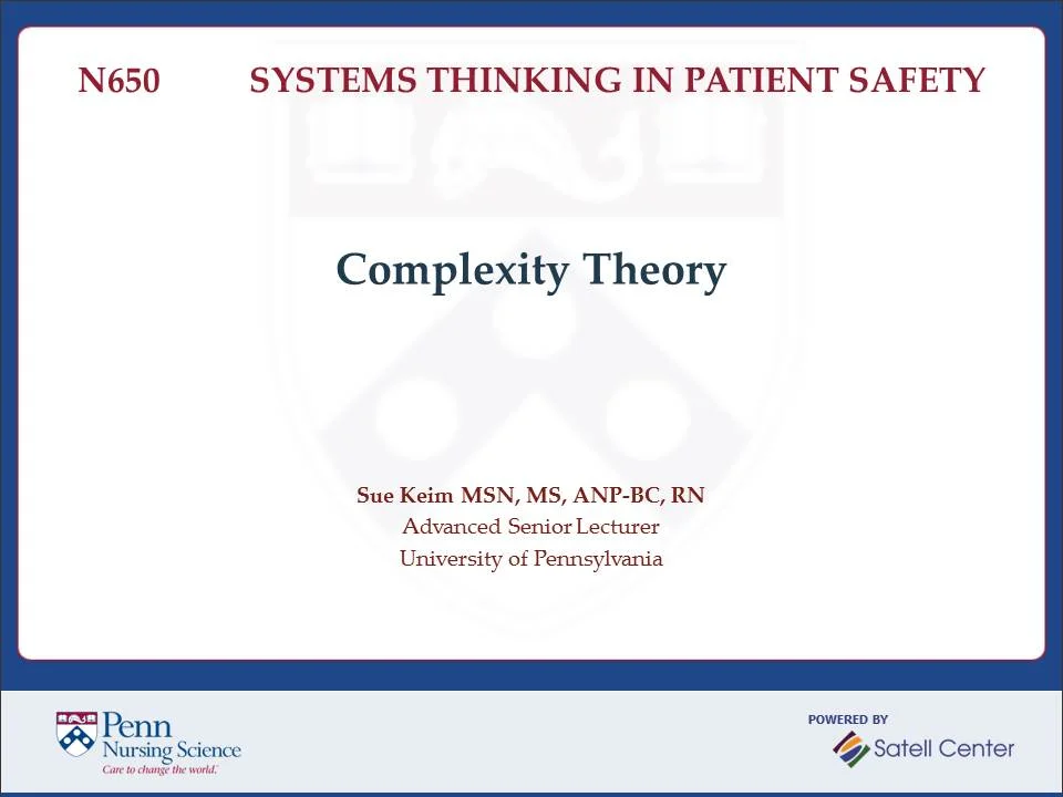 Class 3: Complexity Theory