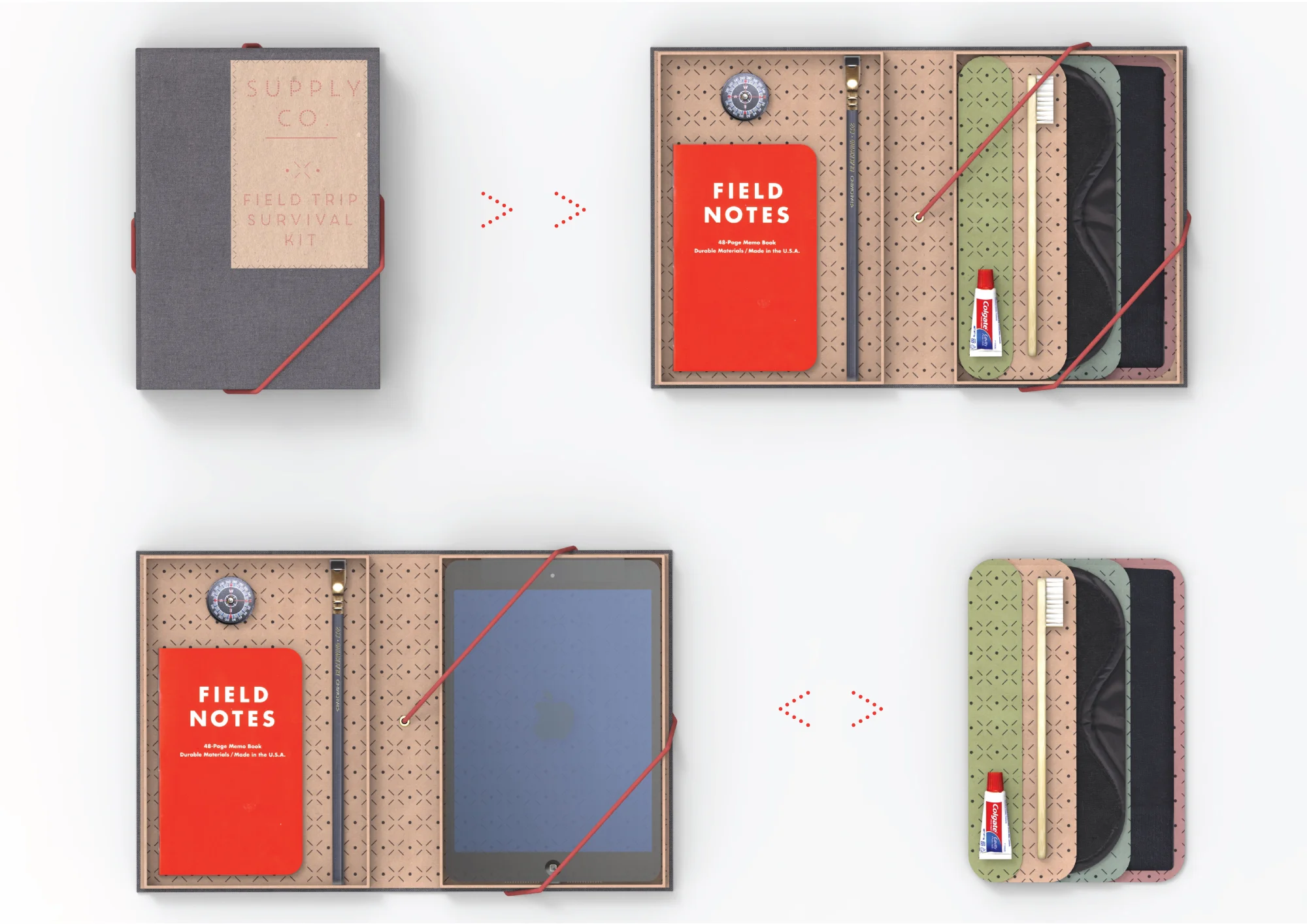 The case is designed to hold an iPad mini once the emenities have been removed, extending the life of the product.