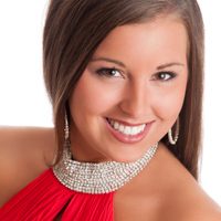Woman’s pageant contestant headshot, Lincoln, Illinois