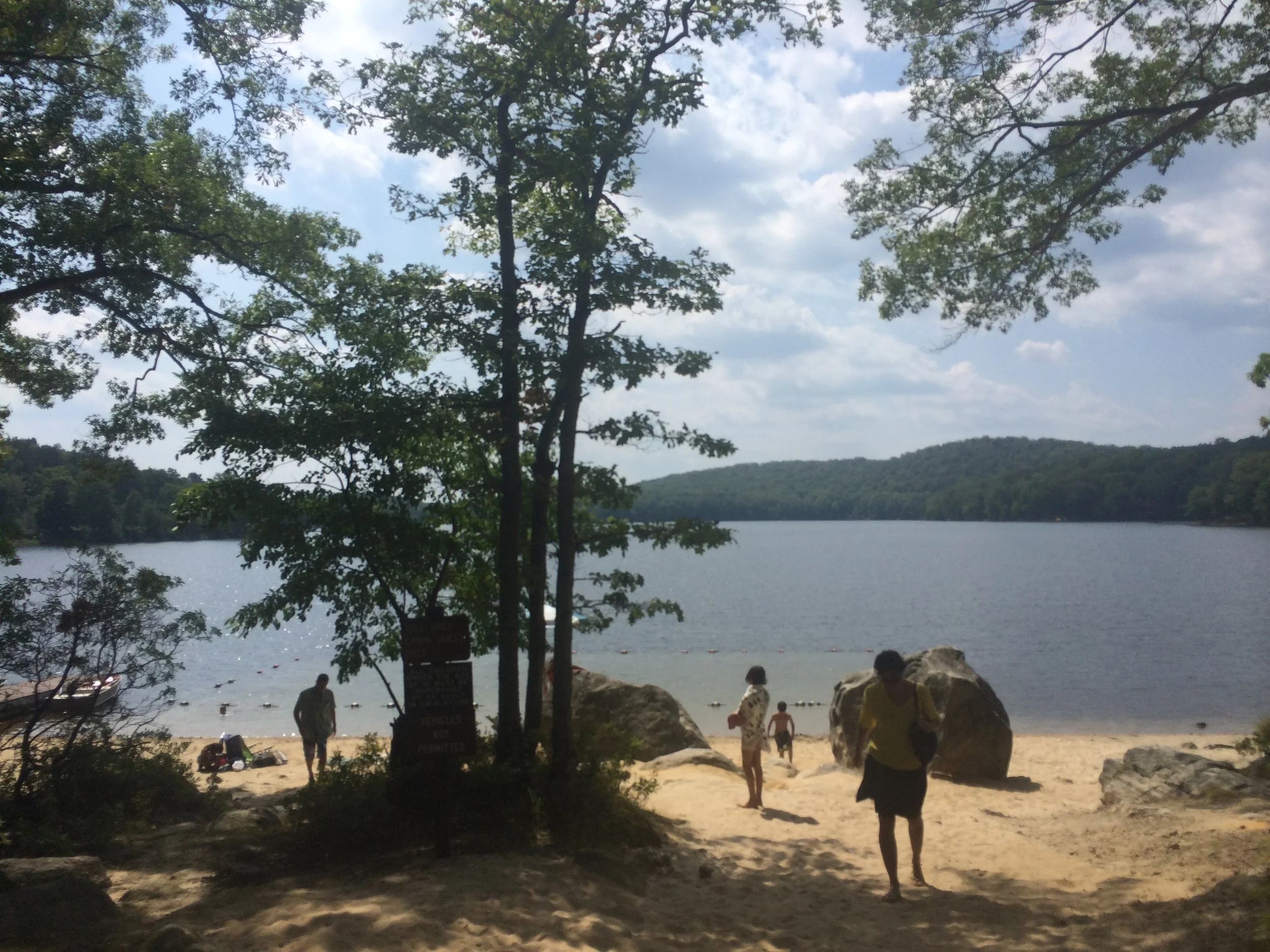Short walk to the beach for swimming 