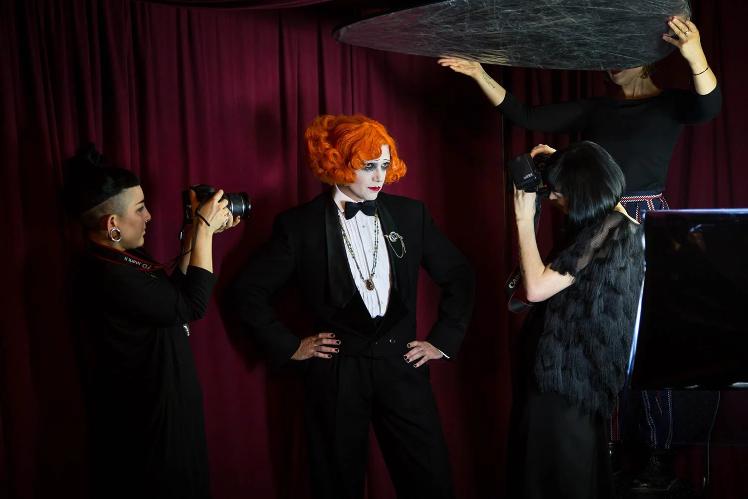 Taken by Tina Dubrovsky during my photoshoot with the cast of Le Pustra's Kabarett der Namenlosen for my upcoming exhibition MORPHIUM: Hallucinations of a Kabarett. Opening Februrary 23rd - March 6th at The Ballery, Nollendorfstrasse 11, 10777, Berlin. Stay tuned.. 