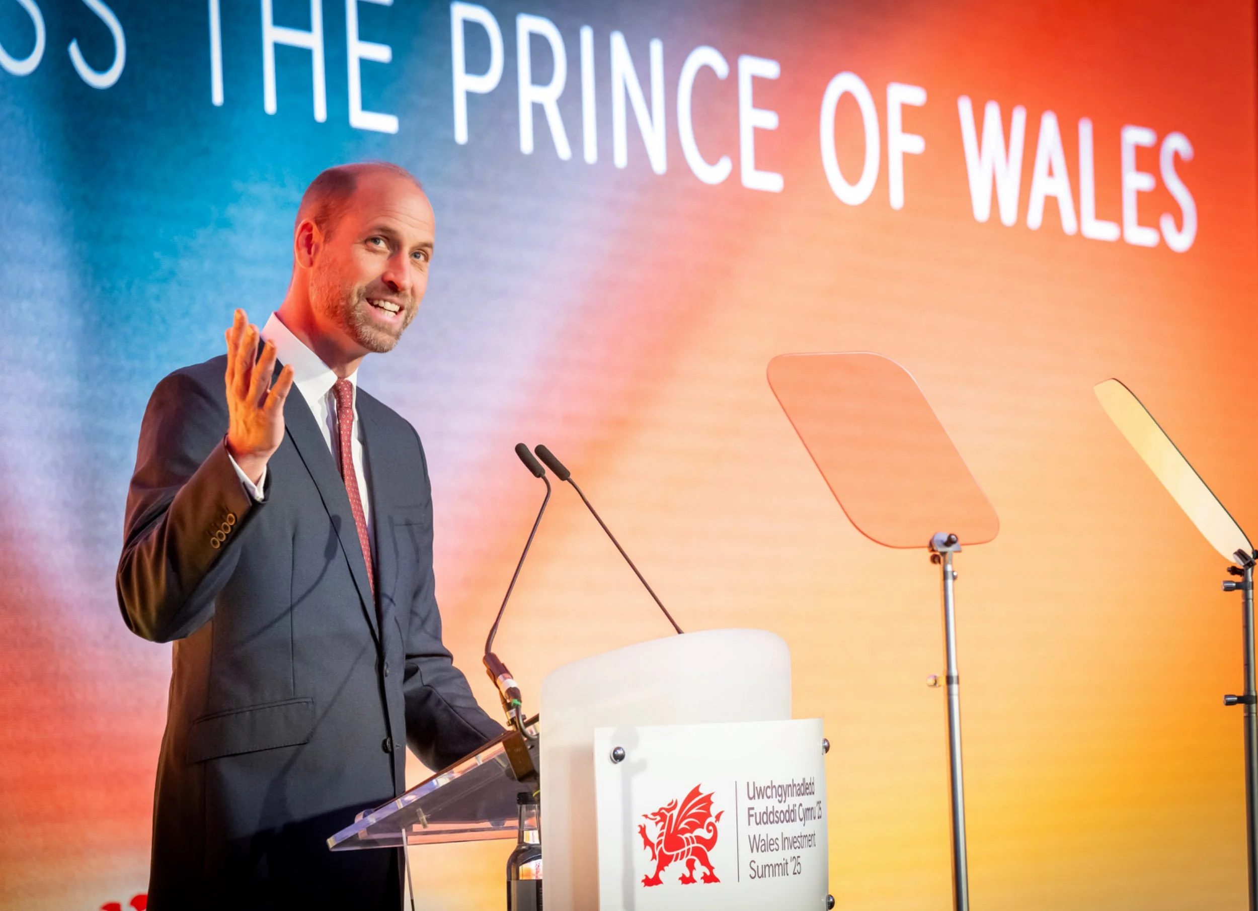 High-stakes corporate event photography in Cardiff and South Wales, featuring the Prince of Wales at the Wales Investment Summit, captured by the Scott Ramsey Photography & Videography Cardiff Bureau.