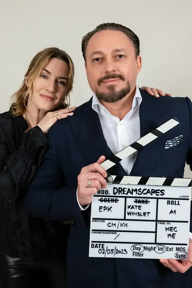 Professional Editorial PR photography in London featuring Kate Winslet, captured by Scott Ramsey Photography & Videography to demonstrate elite press coverage and celebrity media syndication results.