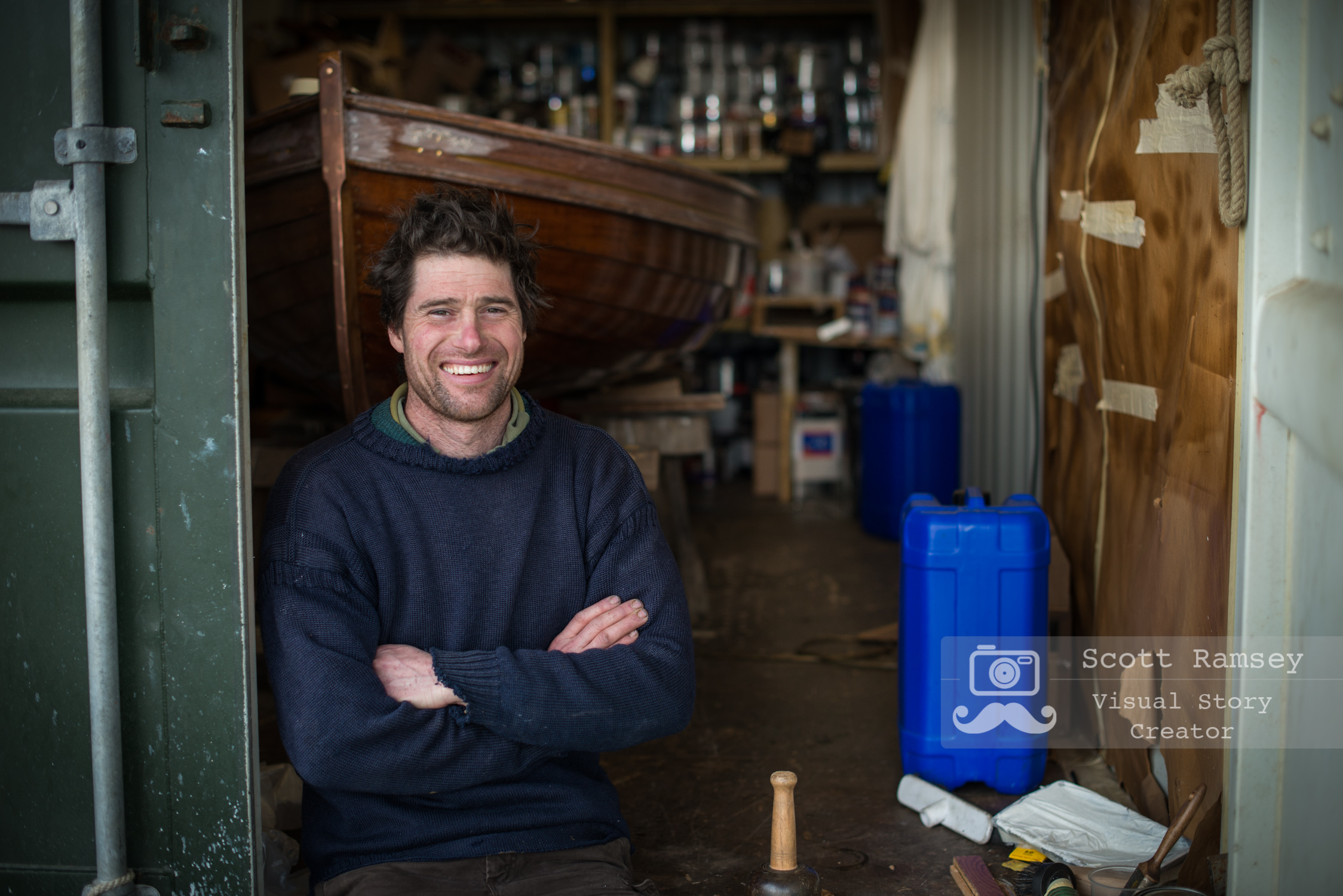Commercial Photography UK - Portrait Photo Business Owner Boat Builders Plymouth