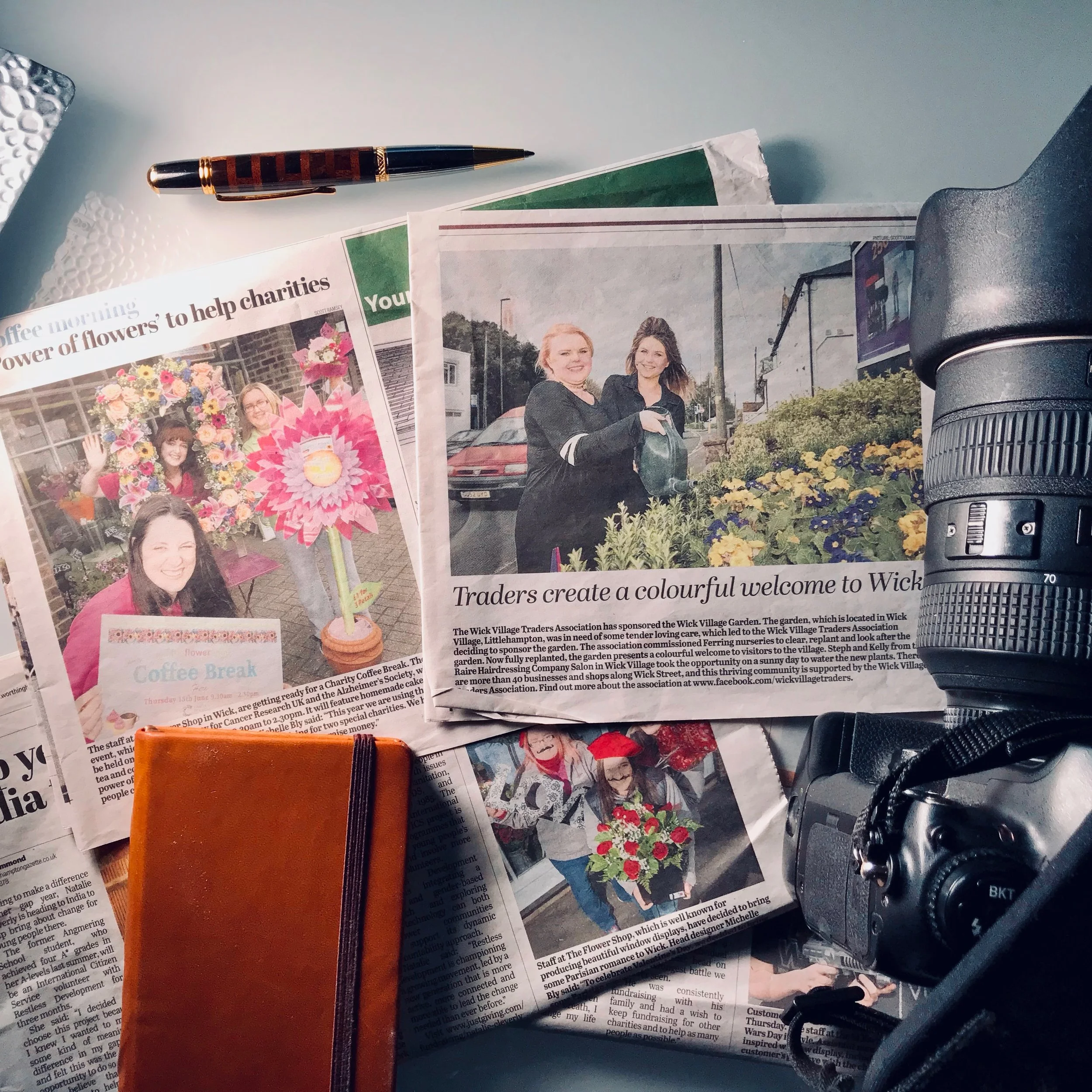 Here’s a collection of press cuttings that show some of the photos I’ve created for my clients that have been used in local newspapers - great publicity for their businesses.
