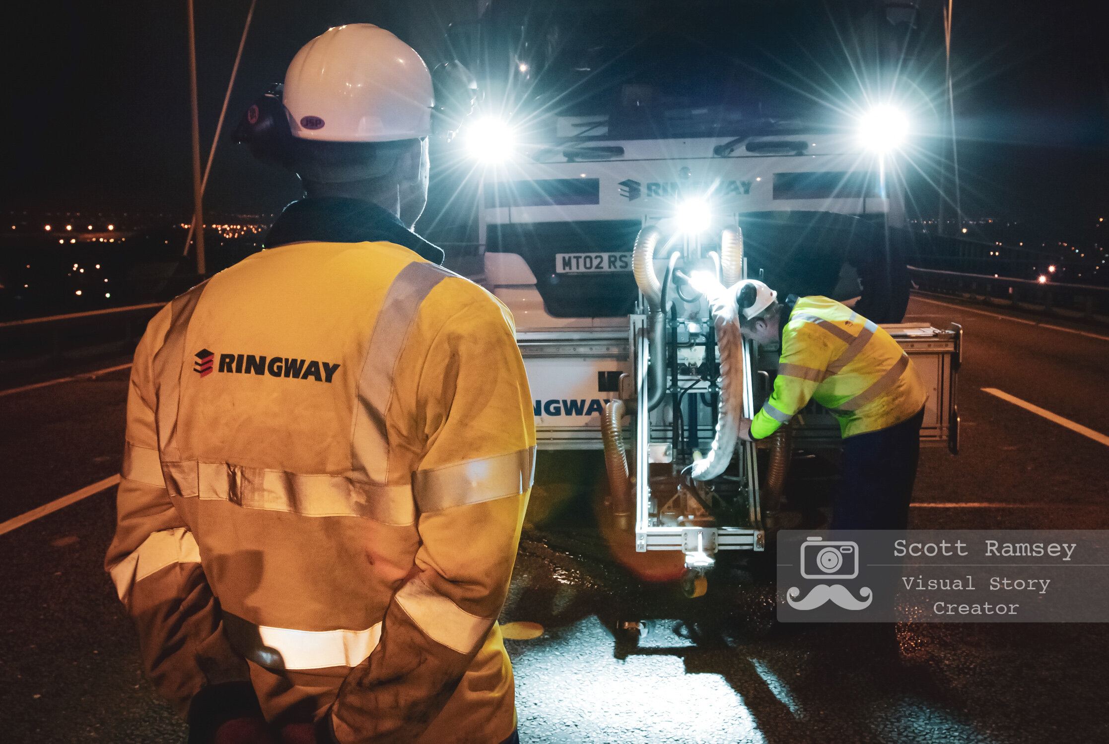 Highways Maintenance Staff Working Photographer