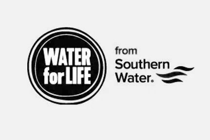 Southern Water logo, showcasing Scott Ramsey's large-scale commercial photography productions for UK national infrastructure.