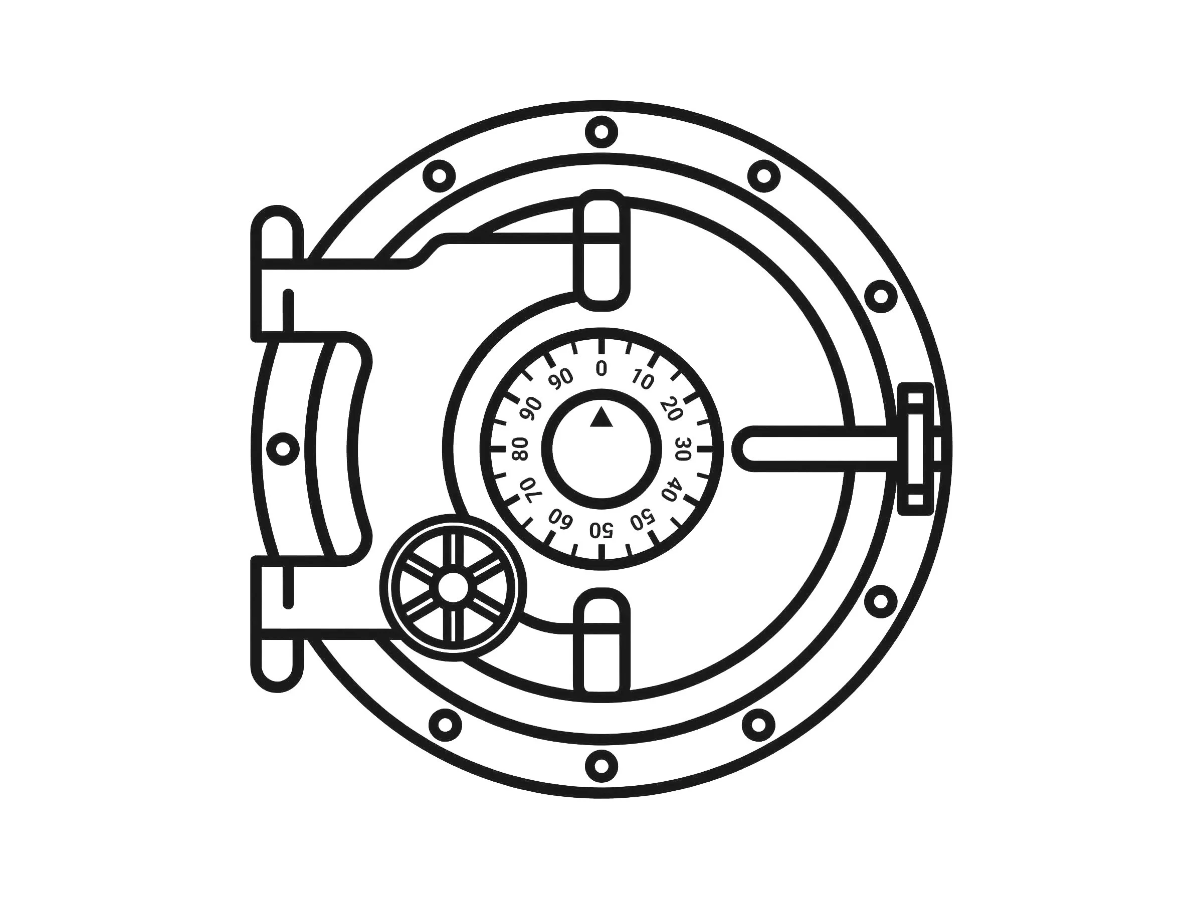 Icon representing The Master Vault service for secure 4K RAW video data log delivery on a portable SSD.