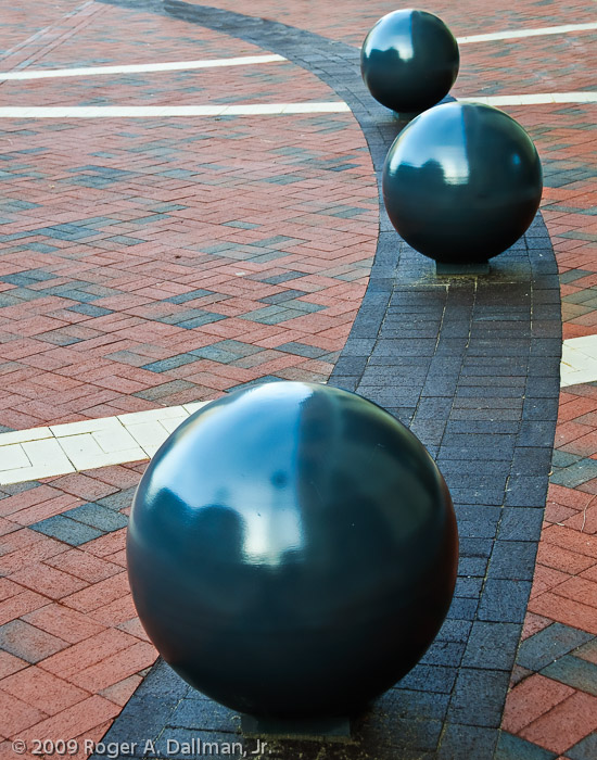 Objects in triplicate, a recurring artistic theme. Is this artistic? Boston, Ma.