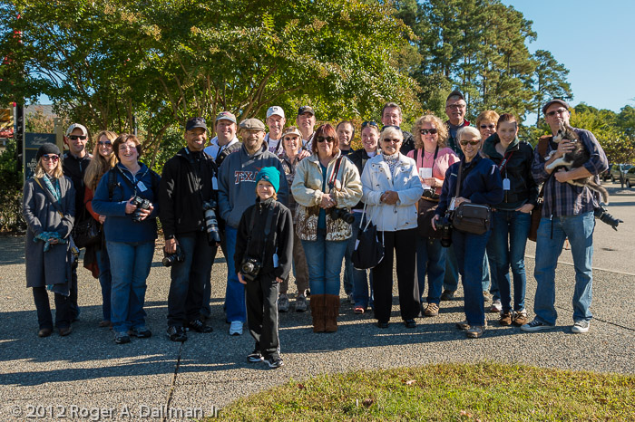 The group from one of our Colonial Williamsburg walks.
