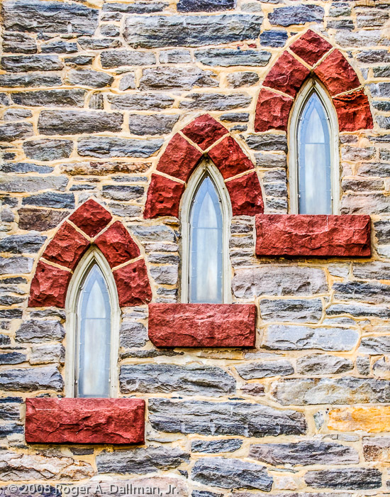 Church windows, in Harpers Ferry.