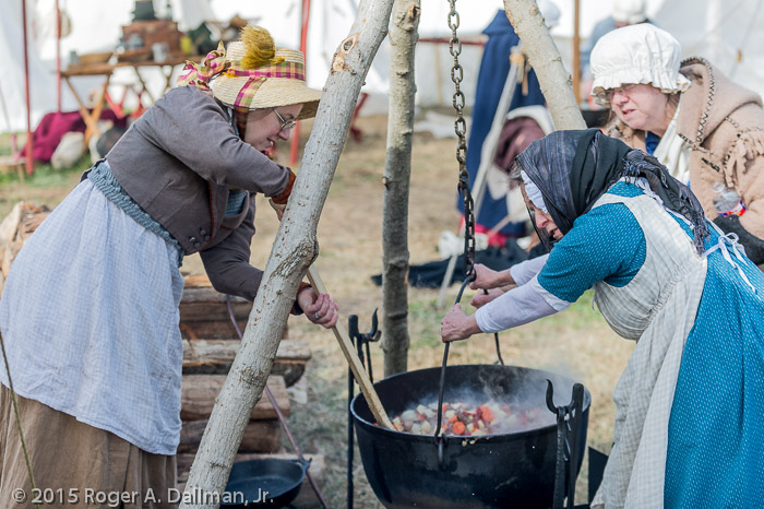Cooking in the camp