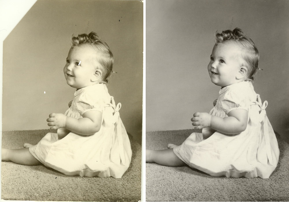 Easy restoration of an old photo.