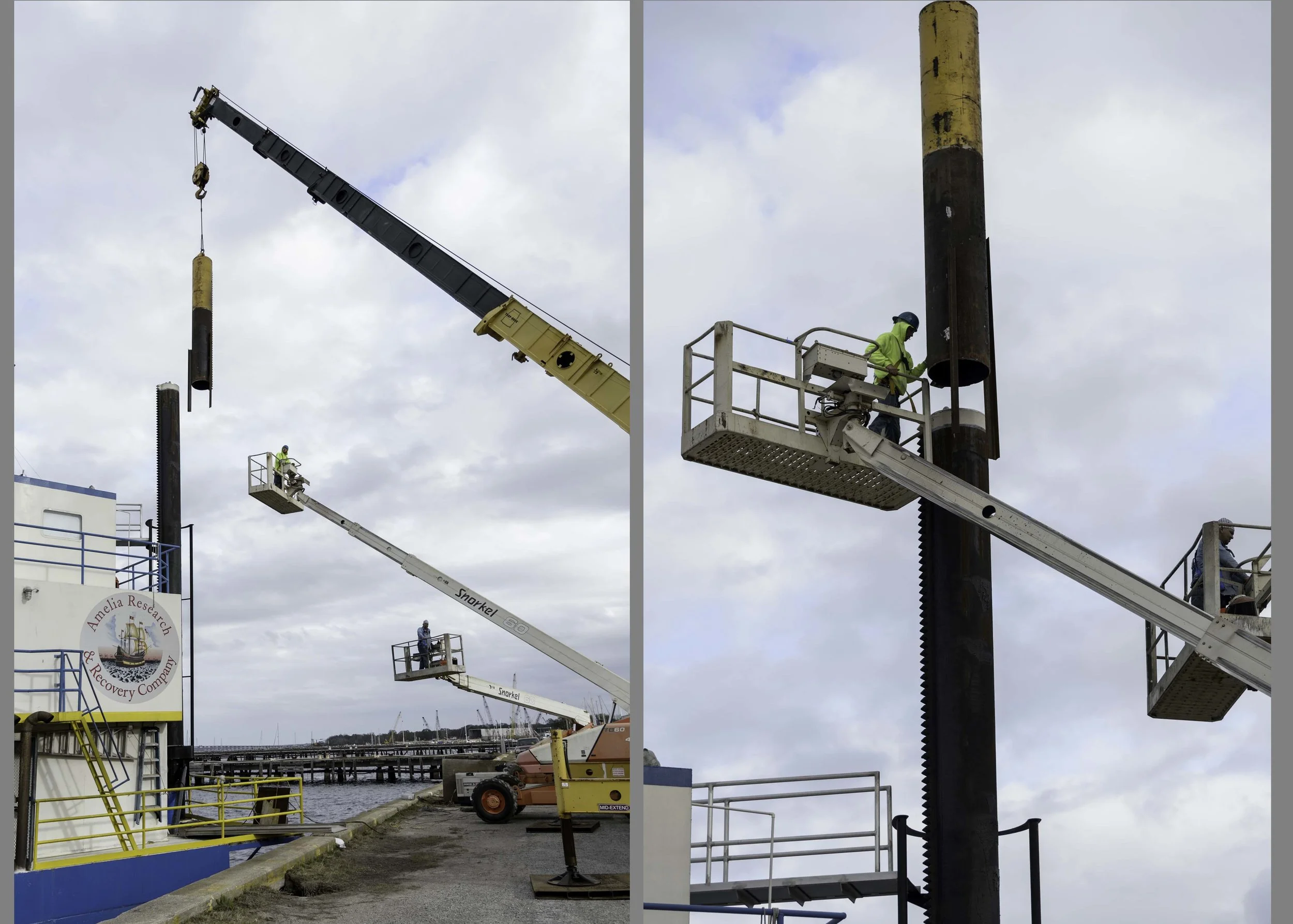 Three cranes and some serious welding