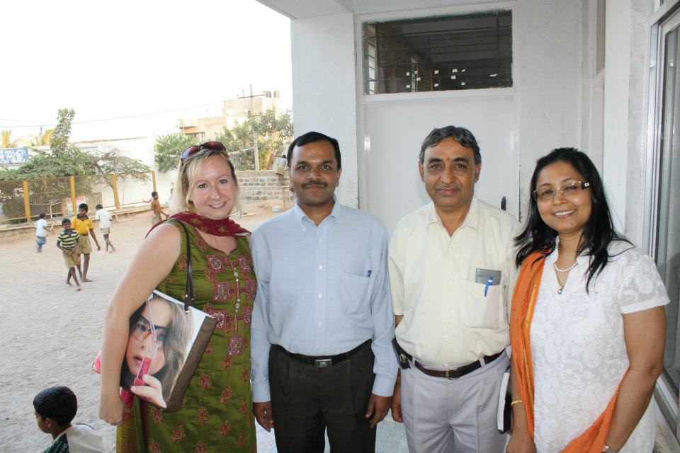 With the NELE Foundation in Bangalore, INDIA - February 2012