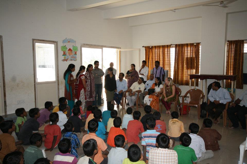 With the NELE Foundation in Bangalore, INDIA - February 2012