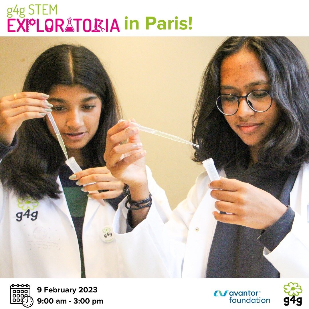 New year, new event! 🚀⁠
⁠
We are starting 2023 with a big bang 💥 Join us at our upcoming event g4g STEM Explorat💡ria on February 9 in Paris! We are inviting female students aged 14 to 18 to Explore, Discover, and Design &quot;the Lab of the Future